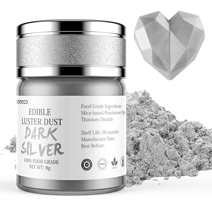Nomeca Edible Luster Dust, 8 Grams Food Grade Shimmer Gold Cake Dust Metallic Food Coloring Powder