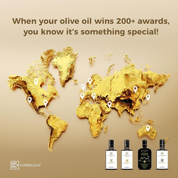 HYPERELEON GREEN | Premium, Organic, Exceptionally Rich in Polyphenols, Greek Extra Virgin Olive