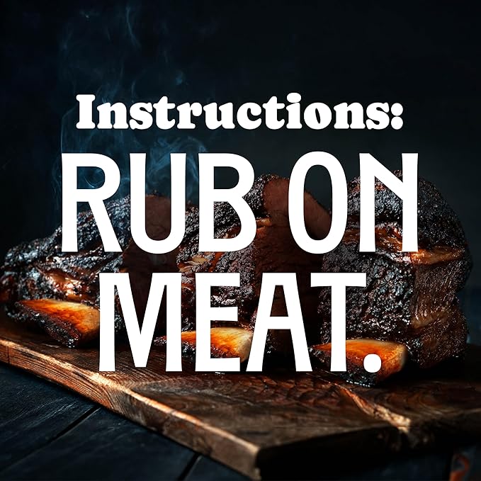 Rufus Teague Spicy Meat Rub, Premium Barbecue Seasoning & Dry Rub for Smoking and Grilling