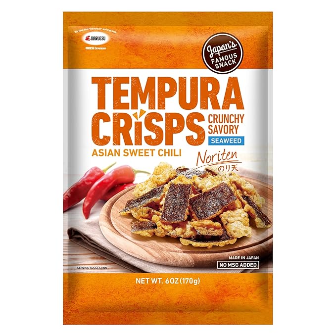 Maruesu Tempura Seaweed Crisps Asian Sweet Chili Noriten Japanese Snack 170g
