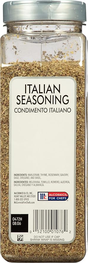McCormick Culinary Italian Seasoning, 6.25 oz - One 6.25 Ounce Container of Italian Seasoning Blend