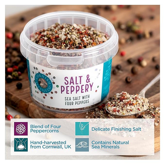 Cornish Sea Salt & Peppery Seasoning | Cooking & Hydration | Hand-Harvested in Celtic Waters | 2.1
