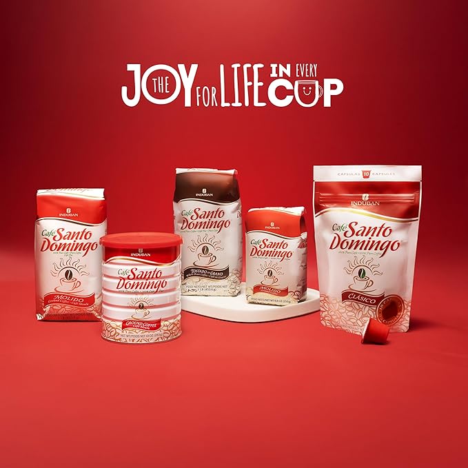 Café Santo Domingo, 16 oz Bag, Whole Bean Coffee, Medium Roast - Product from the Dominican