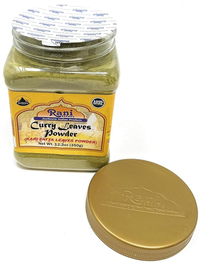 Rani Curry Leaves Powder (Kari Neem Patha) Indian Spice 12.3oz (350g) PET Jar ~ All Natural | Vegan