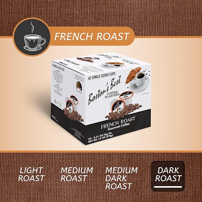 Boston’s Best - Rich & Bold French Roast Gourmet Delectable Dark Roast Coffee, Compatible with