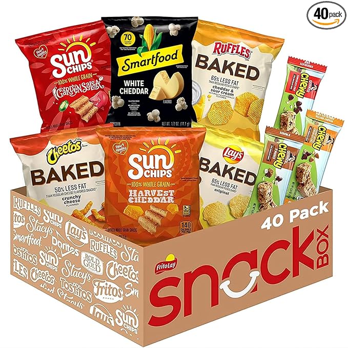 Frito Lay Snack Time Favorites with Baked, Smartfood, Sunchips and Quaker Chewy Granola Bars
