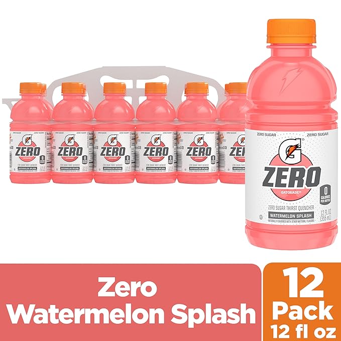 Gatorade Zero Sugar Watermelon Splash 12oz 12pk