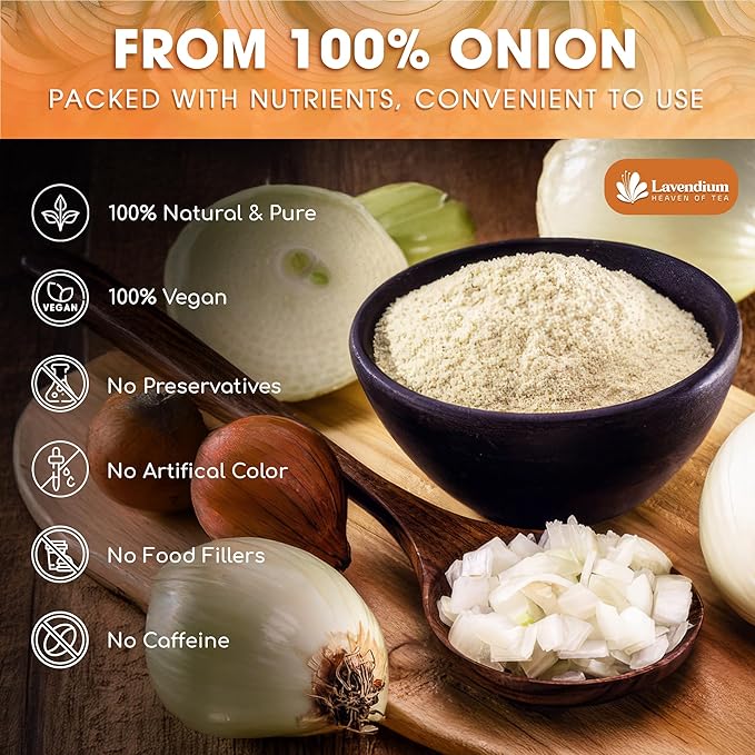 Lavendium, Premium 25oz Onion Powder, 100% Natural and Pure from Onion, Rich Flavor, Perfect for