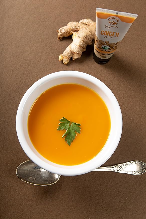 Aroma One Ginger Puree Paste - Organic Herb Concentrate for Cooking, Seasoning & Sauces - Fresh