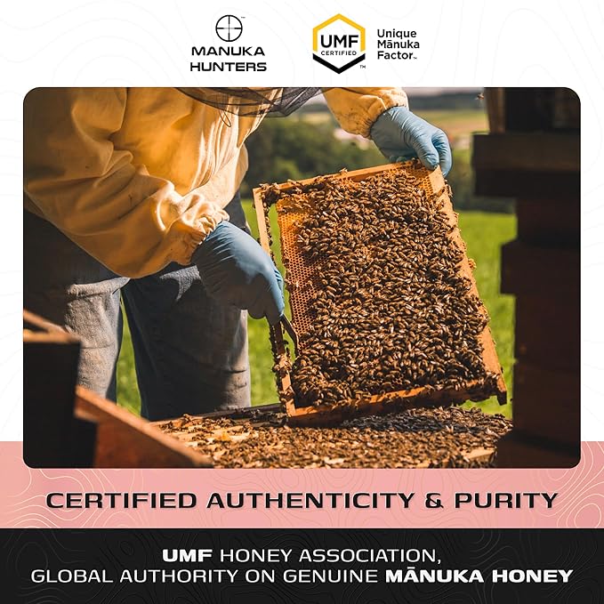 Manuka Hunters UMF 20+/MGO 830+ Certified New Zealand Manuka Honey - 100% Pure Natural Sweetener