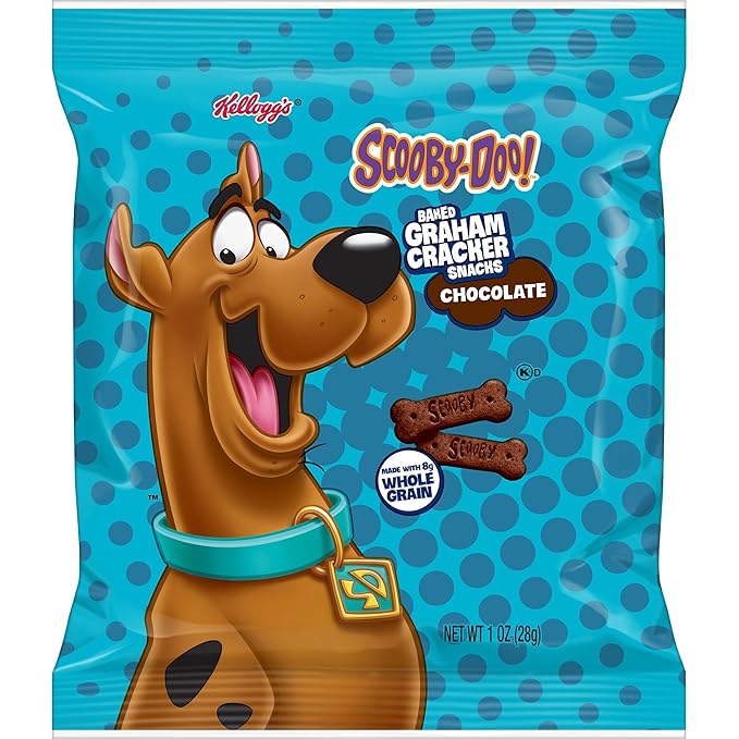 Kellogg's SCOOBY-DOO! Baked Graham Cracker Snacks, Lunch Snacks, Snack Crackers, Chocolate (40