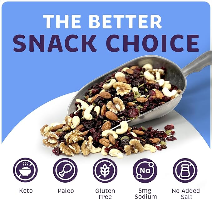 Superior Nut Chicago Heart Healthy Mix - Trail Mix Nuts - Nut Mix w/ Cashews, Almonds, Walnuts