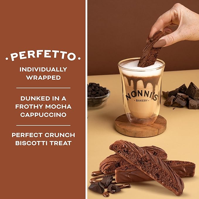 Nonni's Triple Chocolate Biscotti Italian Cookies - 6 Boxes Triple Chocolate Italian Biscotti