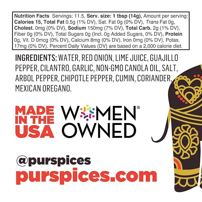PUR Spices Chipotle Fire Spicy Hot Sauce I Chili Pepper Cooking Paste for Dipping, Chili Seasoning
