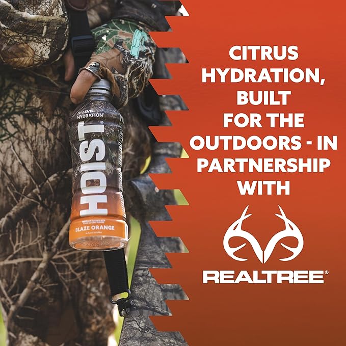 Hoist Premium Hydration Isotonic Electrolyte Drink, Powerful IV-Level Hydration, Orange, 16 Fl Oz