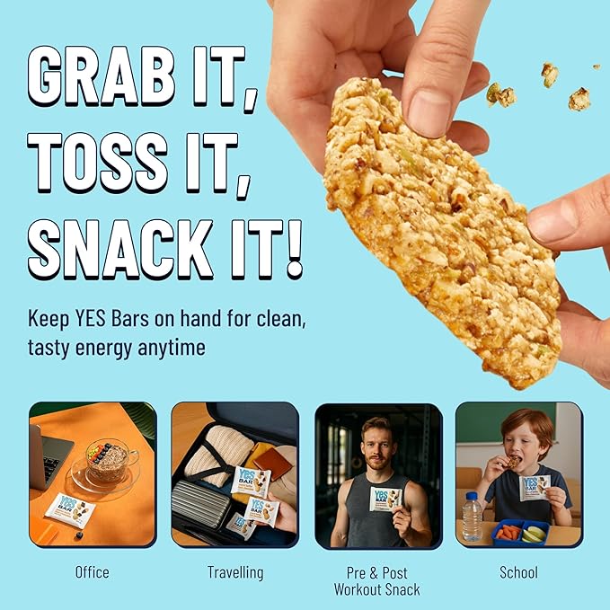 YES Bar ??Salted Maple Pecan ??Plant Based Protein, Decadent Snack Bar ??Vegan, Paleo, Gluten Free