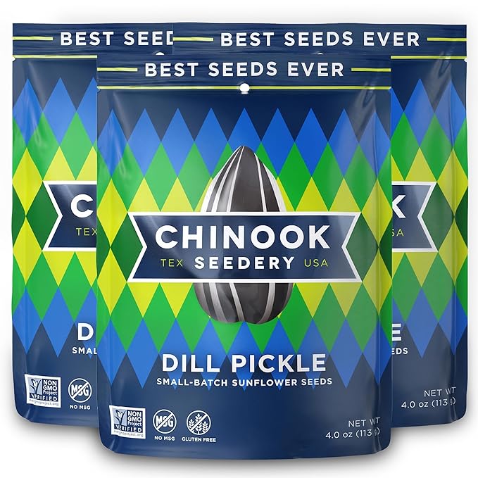 Chinook Seedery Roasted Sunflower Seeds - Jumbo Seeds Keto Snacks - Best For Snack Packs - Gluten