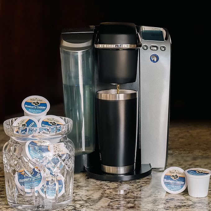 Roast Ridge Single Serve Coffee Pods for Keurig K-Cup Brewers, Blueberry Cobbler, Medium Roast, 100