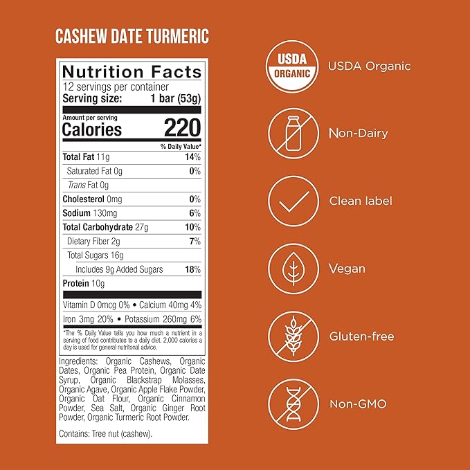POSSIBLE Snack Bar - Organic Energy Bars with 10g of Plant-Based Protein - Vegan, Gluten-Free