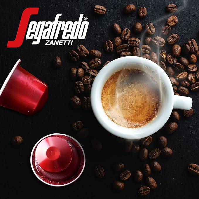Segafredo Zanetti Espresso Capsules – Aluminum Pods for Nespresso Original Machines – Medium-Dark