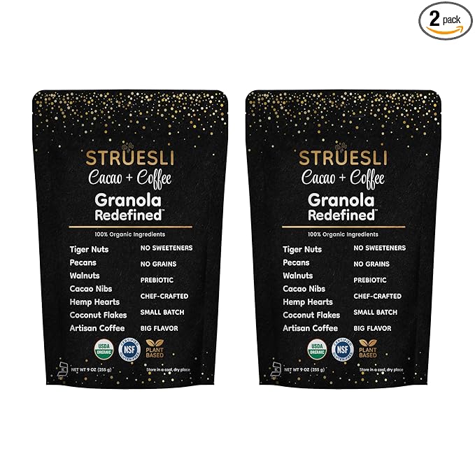 Struesli - Organic Cacao + Coffee Granola Redefined | No Added Sweeteners, No Grains | Keto & Paleo