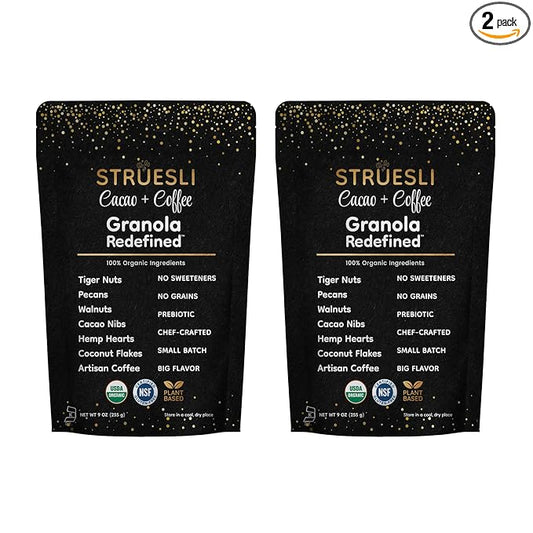 Struesli - Organic Cacao + Coffee Granola Redefined | No Added Sweeteners, No Grains | Keto & Paleo