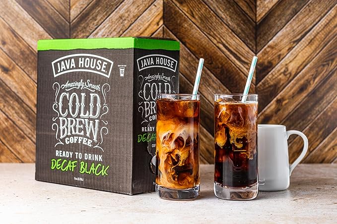 Java House Cold Brew Coffee on Tap – Premium 100% Arabica Decaf – Smooth Decaf with Chocolate &