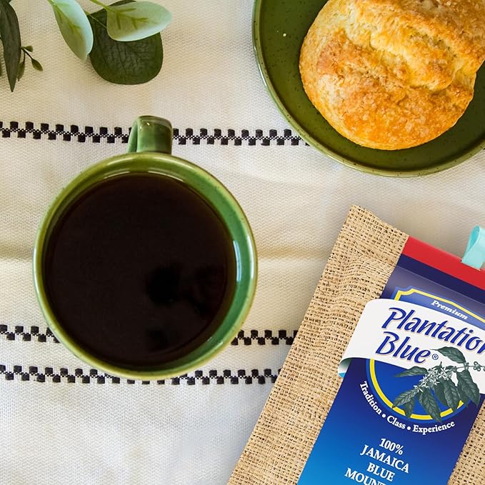 PREMIUM PLANTATION BLUE TRADITION CLASS EXPERIENCE 100% Blue Mountain Coffee, Dark Roast, Ground