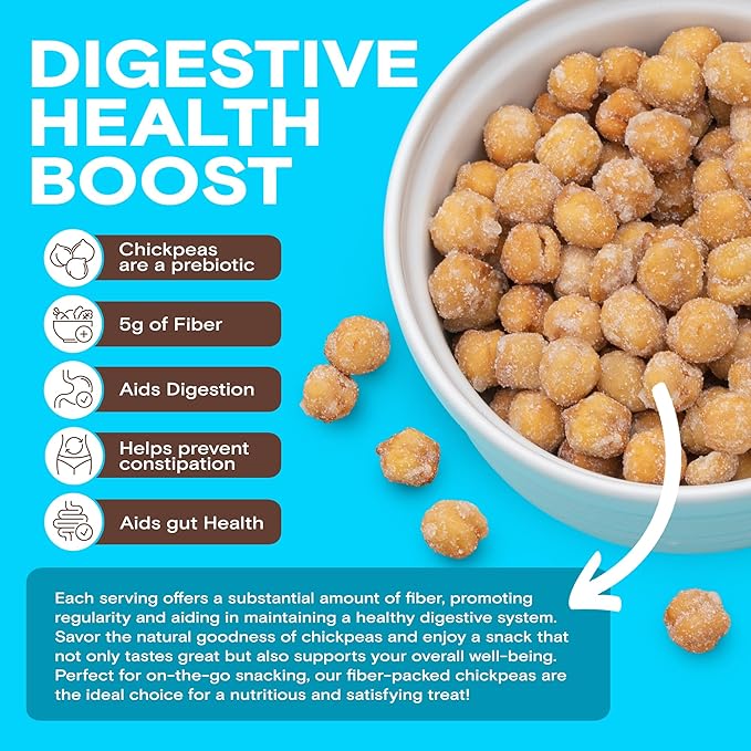BIENA Chickpea Snacks - Crunchy Roasted Chickpeas - High Fiber Protein Snacks for Adults and Kids