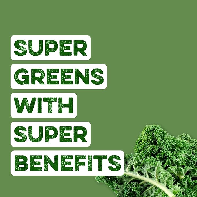 Clean Simple Eats Super Greens Powder, Naturally Flavored Greens Powder with Chlorella, Spirulina