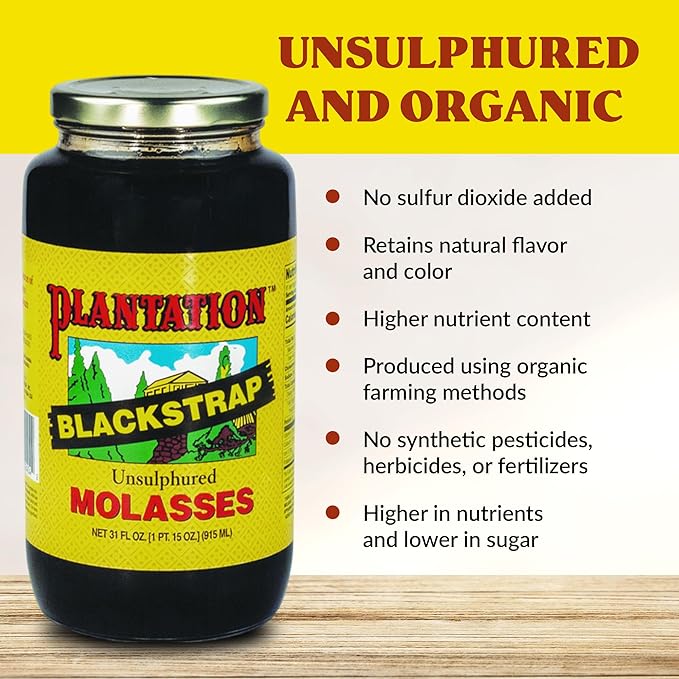 Plantation Blackstrap Molasses, 31 oz (Pack of 1)