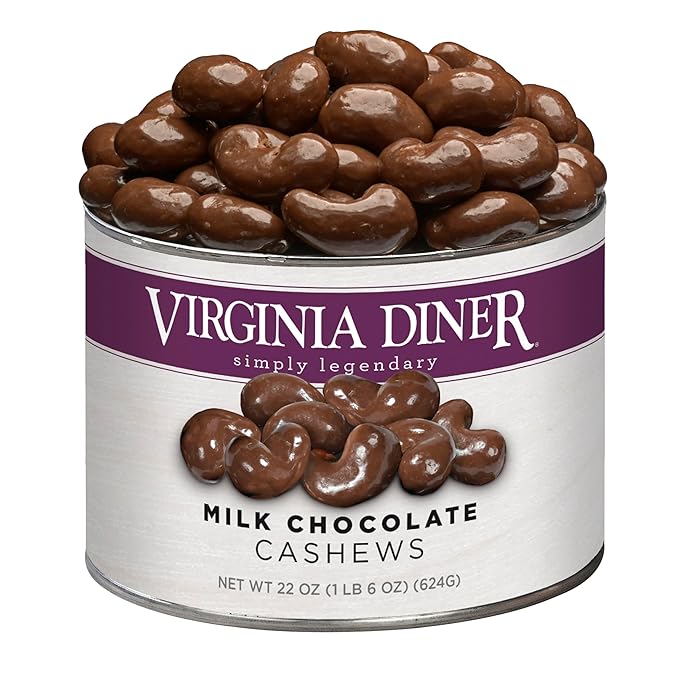 Virginia Diner Gourmet Chocolate Cashews (22 Ounce) Virginia Food Gift Blister Roasting Process