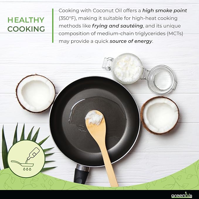 GreenIVe - 100% Pure Virgin Raw Coconut Oil - Organic - Pure - Virgin - Exclusively on Amazon (16