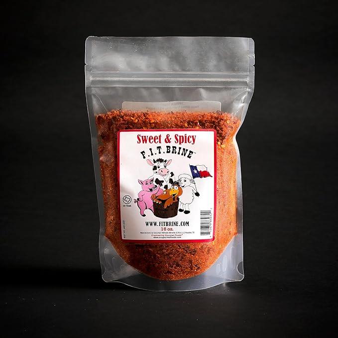 FIT Brine - Sweet & Spicy, 8oz | Premium Meat Tenderizer & Seasoning | Flavor-Packed & All-Natural