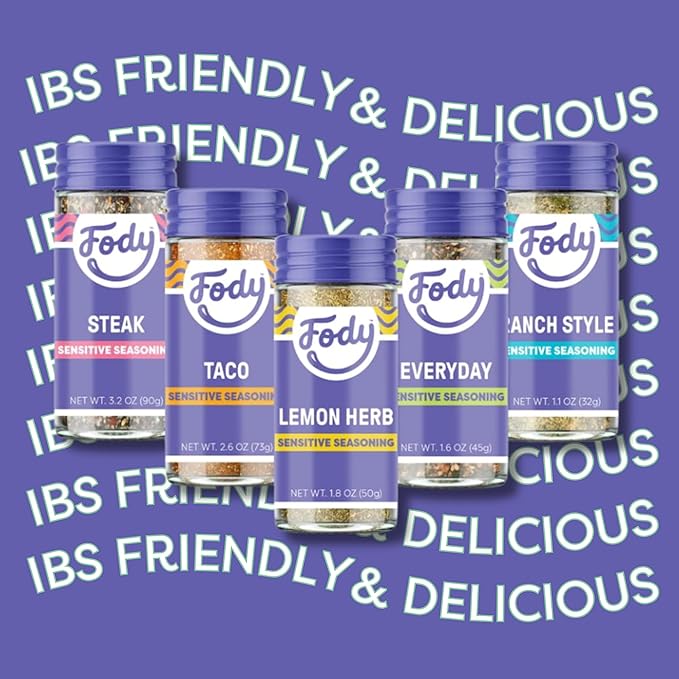 Fody Foods Variety Seasoning Pack, Pack of 5, Garlic and Onion Free, Low FODMAP Certified, Gut &