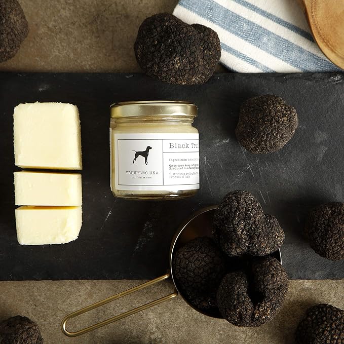 TRUFFLES USA Black Truffle Butter 2.82 oz Jar - Imported from Italy ??Unique Gourmet Recipe Made