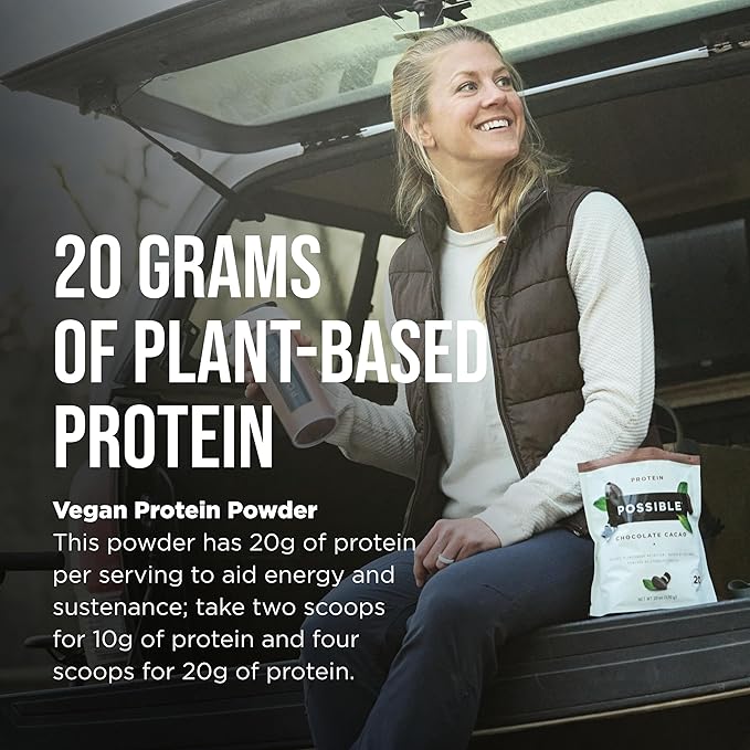 Possible Protein Powder Chocolate Cacao - 20g of Vegan, Plant-Based Protein Mix - Non-GMO