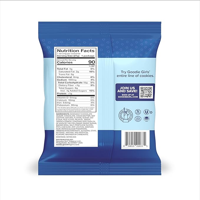 Goodie Girl Mini Chocolate Chip Gluten Free Cookie Snack Packs | Peanut Free, Gluten Free, Egg