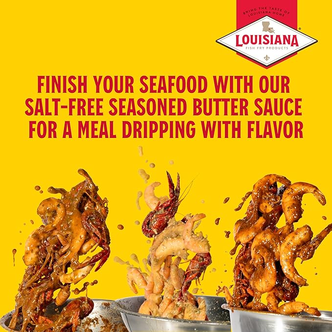 Louisiana Fish Fry Cajun Drip Viet-Cajun Butter Seasoning Mix - Seasoned Butter Sauce for Seafood