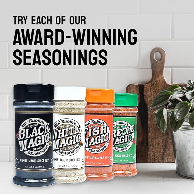 Gourmet All-Purpose Seasoning (5 oz.) Original White Magic Dry Rub Spice Powder Best Served on