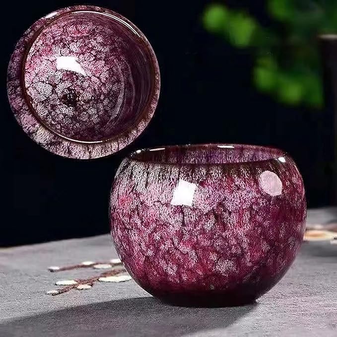 MQjzsh Chinese Japanese teacups, porcelain, kung fu teacups, handmade four-piece sakura powder