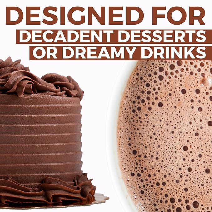 Cocoa Powder (8 oz) Dutch Processed Cocoa Powder, Unsweetened, Extra Rich Cocoa Flavor, 22-24% Fat