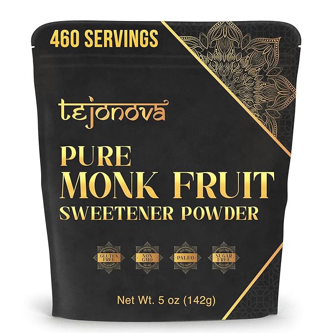 tejonova Monk Fruit Sweetener, 5 oz, Monk Fruit Extract Powder, Monkfruit Sweetener Pure Flavor