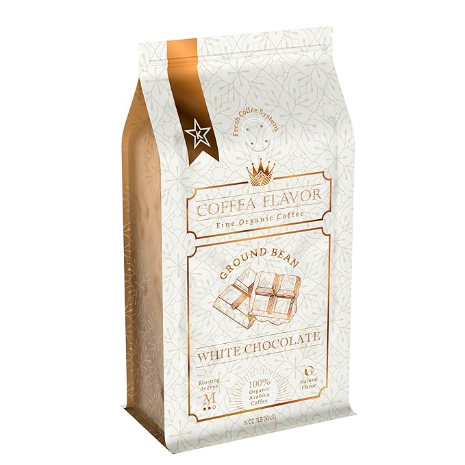 White Chocolate Flavored Ground Coffee ??Medium Roast, 100% Arabica, Single Origin, Organic