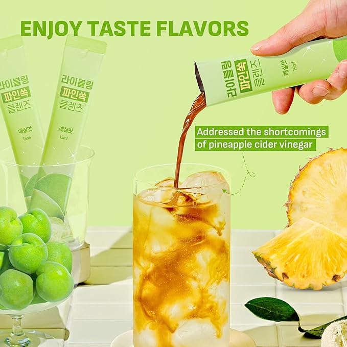 [Liveling] Pineapple Cider Vinegar Drink Stick ??Korean-Plum Flavor | Supports Digestion, Daily