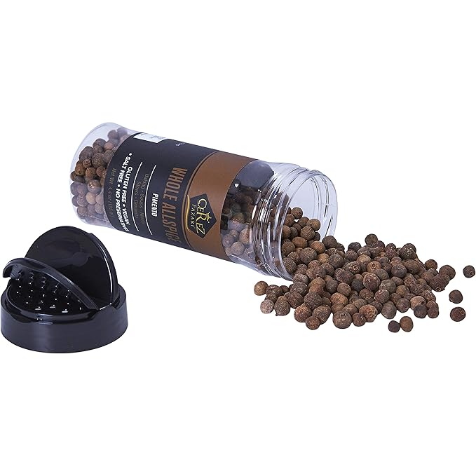 Cerez Pazari Allspice Whole 4.4 oz Premium Grade,%100 Natural, Freshly Packed, Non-GMO, Gluten