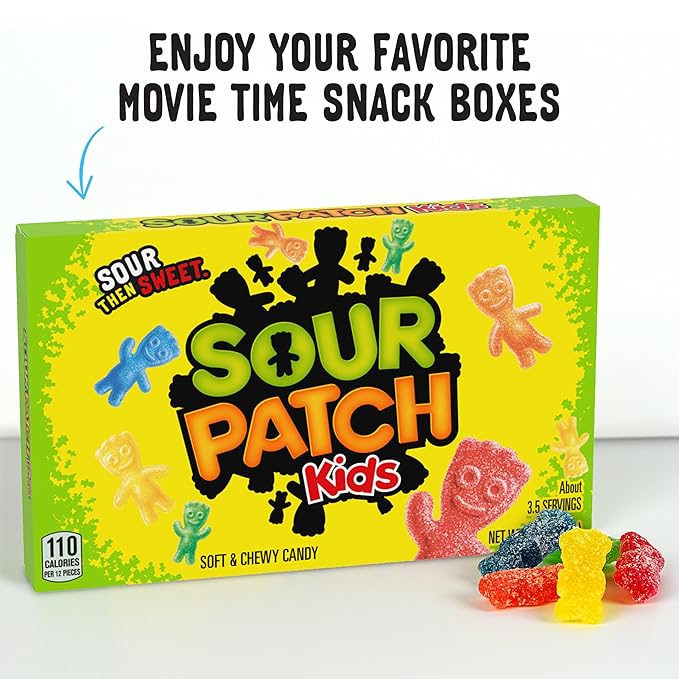 SOUR PATCH KIDS and SWEDISH FISH Soft & Chewy Candy Variety Pack, Bulk Candy, 15 Boxes