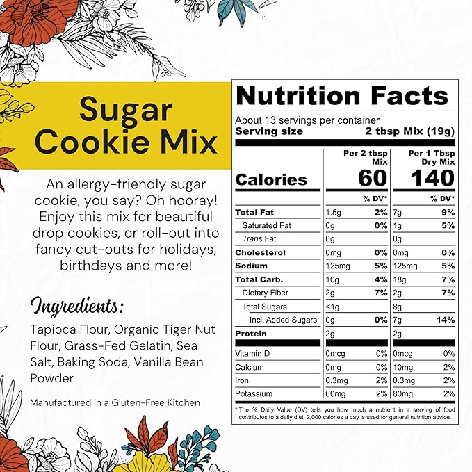 eat G.A.N.G.S.T.E.R. Sugar Cookie Mix | Gluten-Free, Grain-Free, Allergy-Friendly. Easy to Make