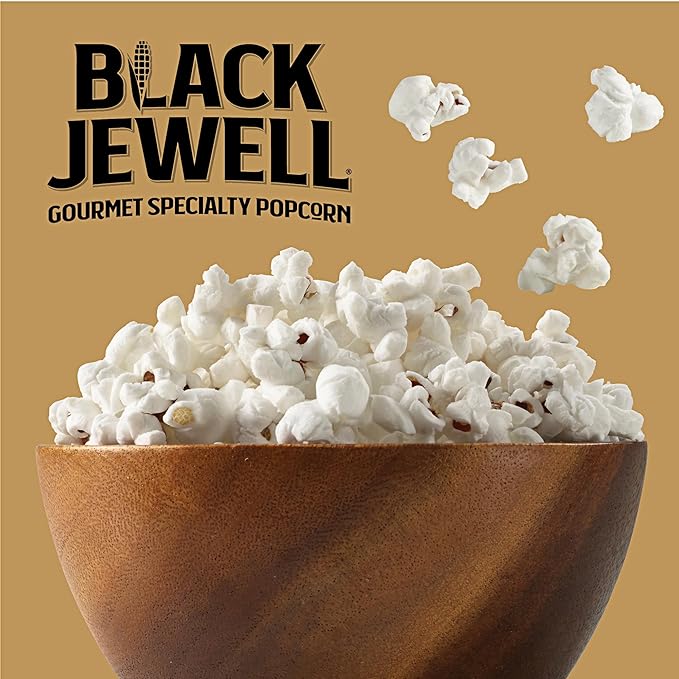 Black Jewell Gourmet Microwave Popcorn, Healthy Popcorn Snack, No Salt No Oil, 8.7 Ounces (Pack of