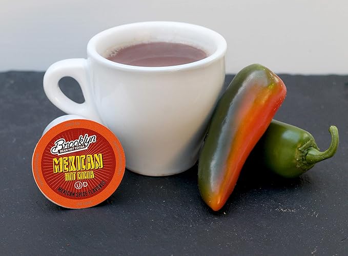 Brooklyn Beans Mexican Cocoa Hot Chocolate Pods,Compatible with K Cup Brewers Including 2.0, 40